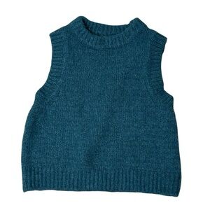 Zara Kids Teal Textured Knit‎ Sleeveless Sweater Vest - Size
9/10